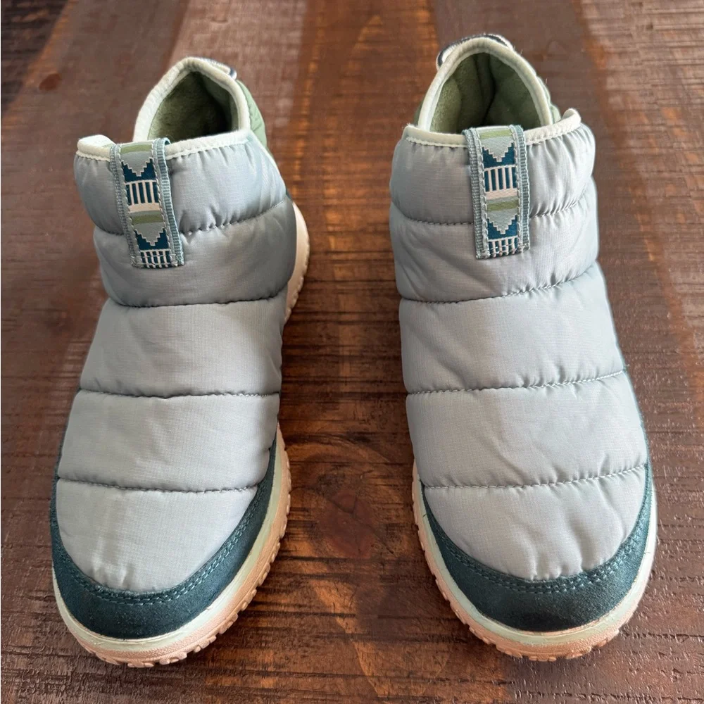 LL Bean Mountain Classic Quilted Ankle Boot Aqua and Turquoise Size 7 - Picture 1 of 9